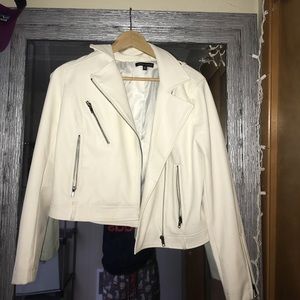 White leather jacket
